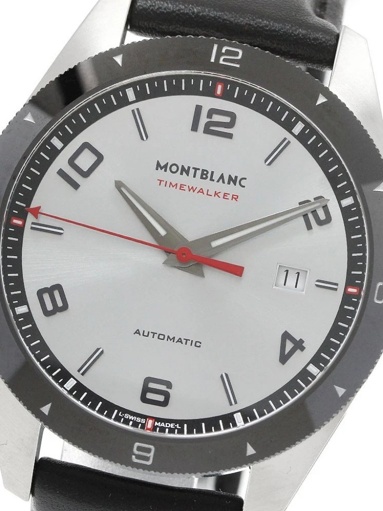 Montblanc Time Walker 116058 Date Silver Dial Automatic Mens Watch949644